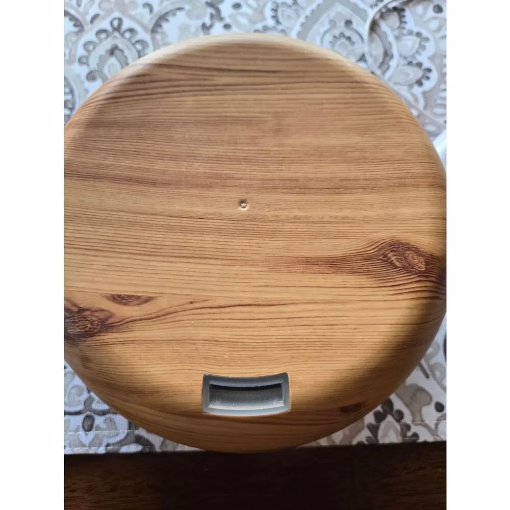 Wood-Tone Ultrasonic Diffuser — Natural Brown Finish